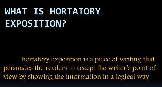 definsis teks hortatory exposition