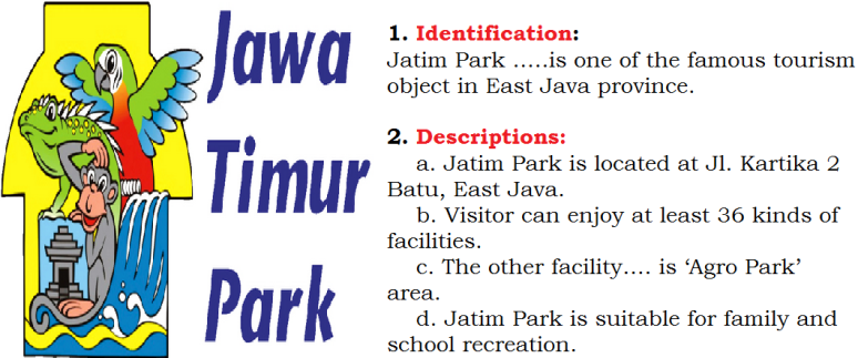 example of descriptive text place jatim park