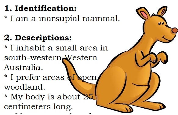 example of descriptive text abotu animal