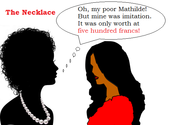 contoh teks spoof ironis tragis the necklace