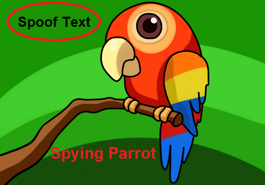 contoh spoof text burung parrot