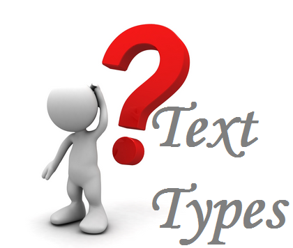 Typical questions to answer for text types