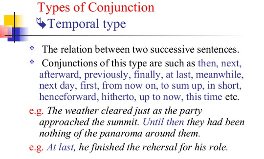 Learning Casual Conjunctions to Understand Explanation 